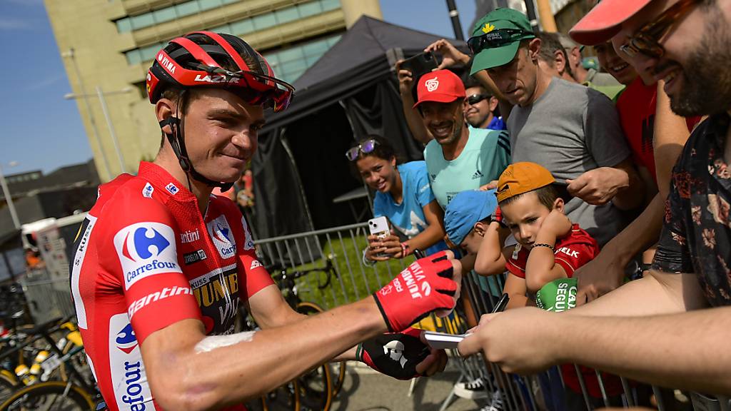 Kann morgen noch einmal als Leader unterschreiben, doch sein Vorsprung wird immer kleiner: Sepp Kuss vom Team Jumbo-Visma