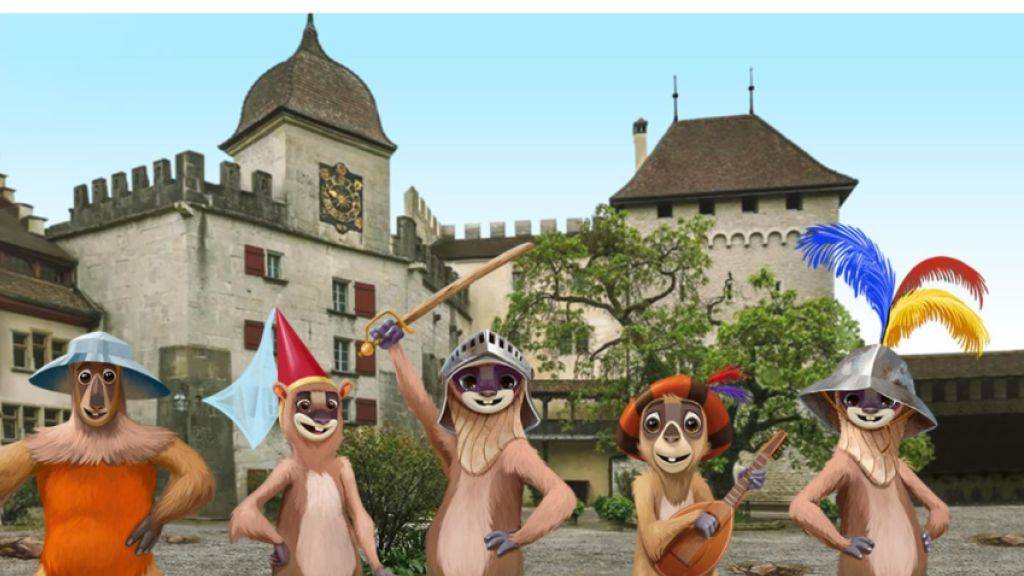 Die virtuellen Murmeltiere der neuen Kultur-App «Sqwiss» sollen Wanderfreunde künftig durch die ganze Schweiz führen. Vorerst sind sie auf dem Wanderweg «ViaUrschweiz» im Einsatz. (Screenshot)