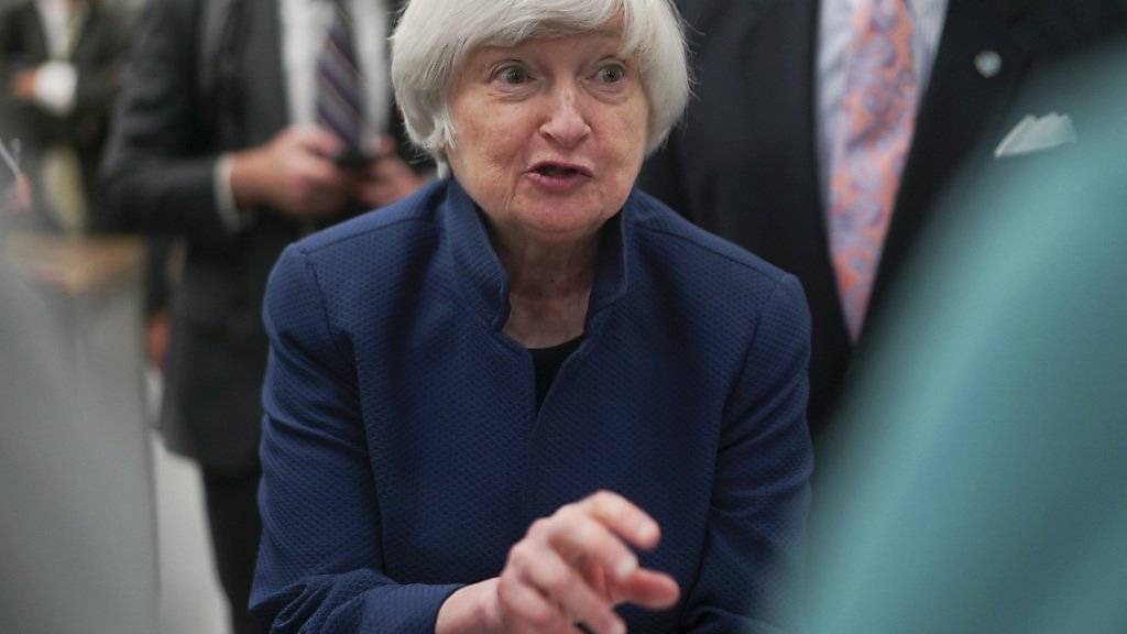 Janet Yellen, Chefin der US-amerikanischen Notenbank Fed, belässt den Leitzins nach der Novembersitzung unverändert. (Archiv)