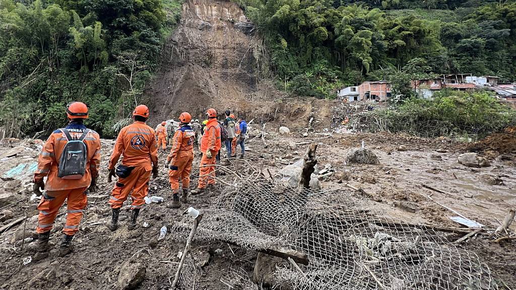 Mindestens 14 Tote bei Erdrutsch in Kolumbien