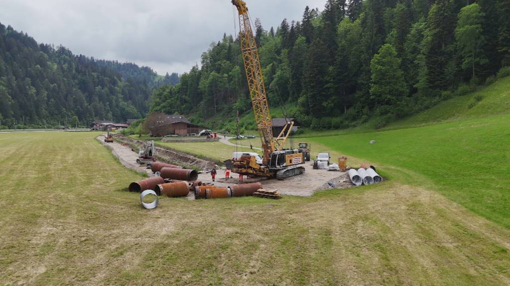 Vorbereitung für Bohrung im Emmental läuft auf Hochtouren