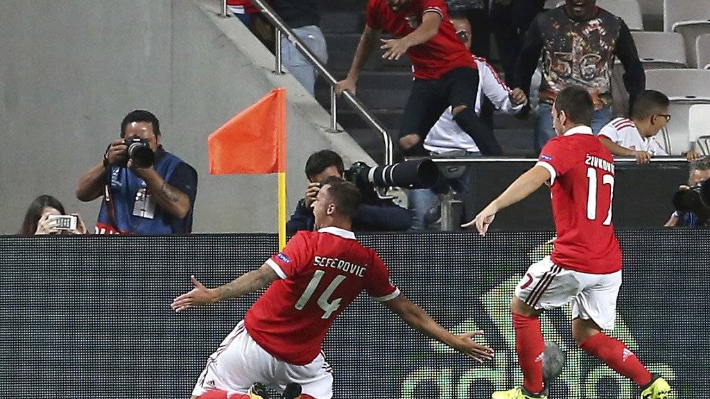 Benficas Haris Seferovic bejubelt das frühe 1:0