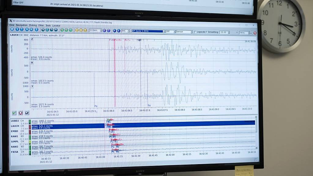 In Deutschland, rund 18 Kilometer nordwestlich von Laufenburg AG, hat in der Nacht auf Donnerstag die Erde mit einer Stärke von 4,2 auf der Richterskala gebebt. Das Erdbeben war laut dem Schweizerischen Erdbebendienst (SED) in der ganzen Schweiz zu spüren. (Archivbild)