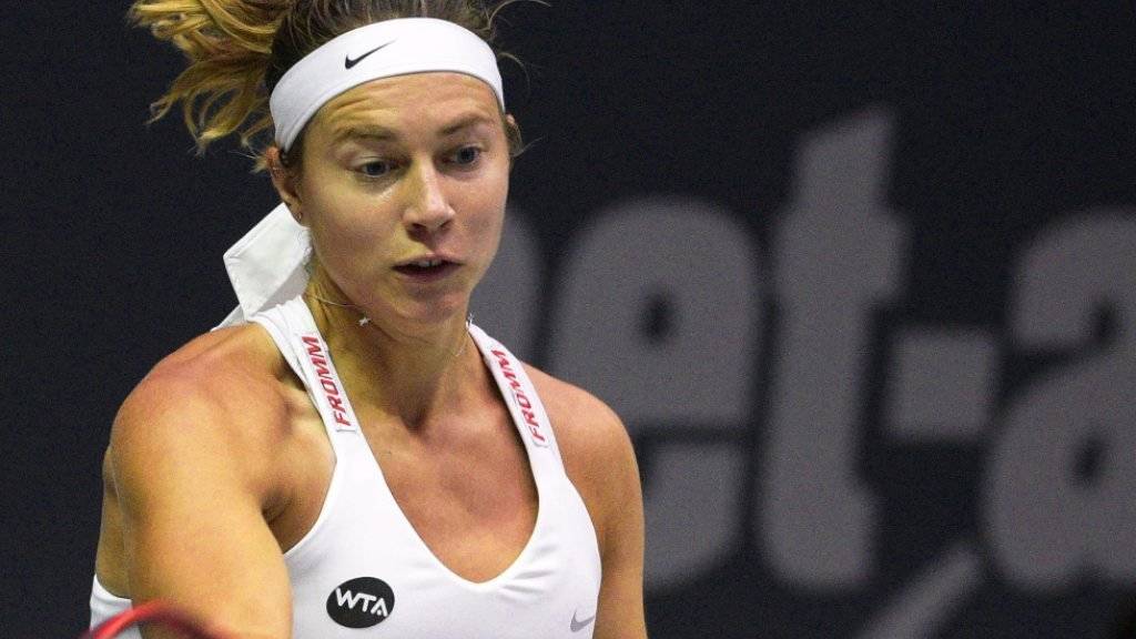In Luxemburg auf der Überholspur: Stefanie Vögele erreichte erstmals seit Juli 2014 die Halbfinals eines WTA-Turniers
