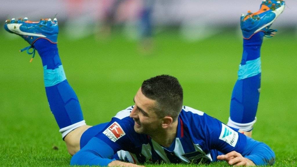 Vedad Ibisevic bereitete beim 2:0-Sieg von Hertha Berlin gegen Mainz beide Berliner Tore vor