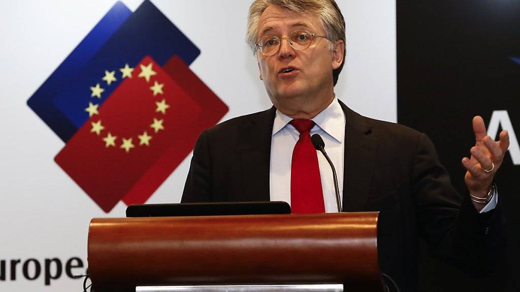 «Die Frustration wächst», sagt Jörg Wuttke, Präsident der Europäischen Handelskammer in China zur neuen chinesischen Industriepolitik. (Archiv)