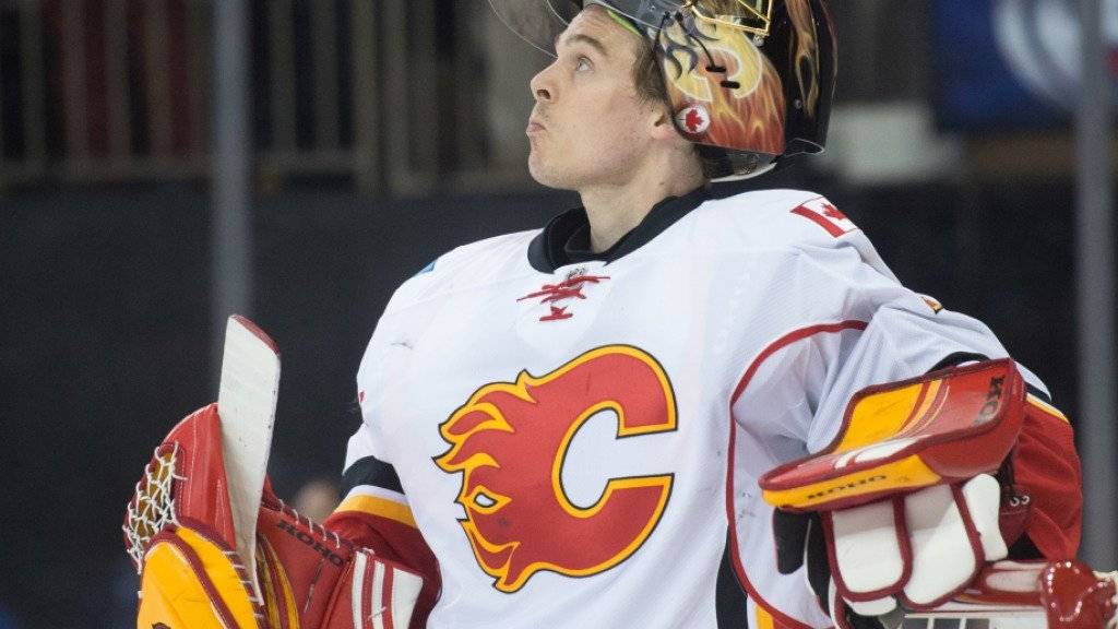 Schwierige Phase: Calgary-Goalie Jonas Hiller muss wegen einer Verletzung mindestens eine Woche aussetzen
