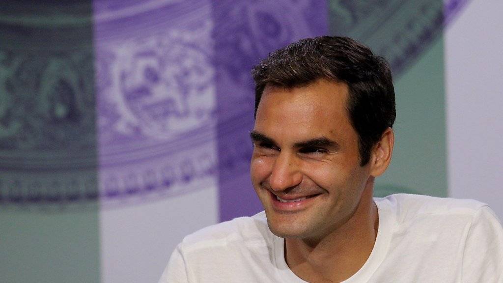 Roger Federer stand Rede und Antwort nach seinem achten Wimbledon-Titel