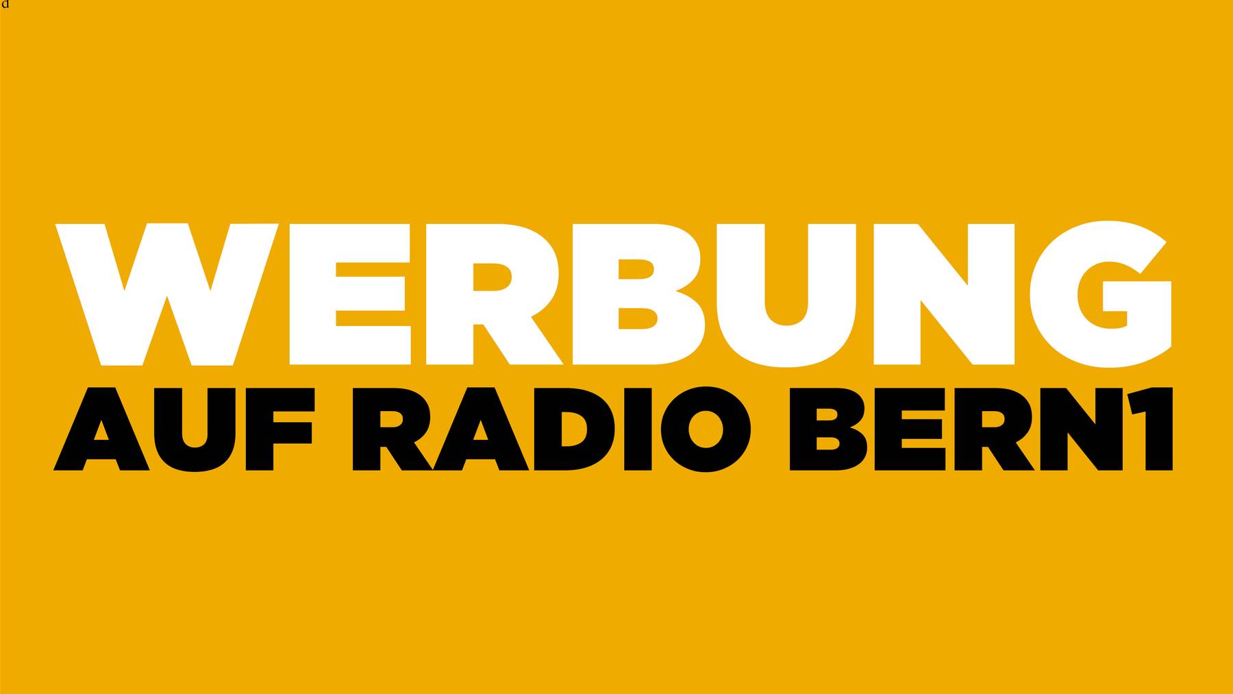 Werbung auf RADIO BERN1