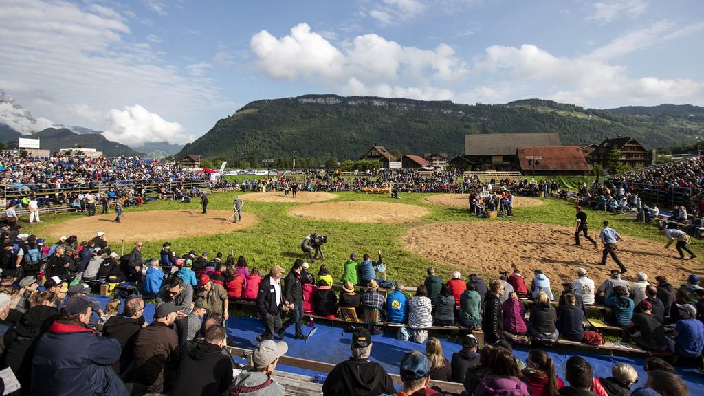 Das 115. Ob- und Nidwaldner Kantonal Schwingfest in Oberdorf am Sonntag, 26. Mai 2019.