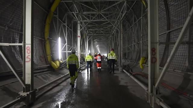 Visit to the site in the Ceneri Base Tunnel