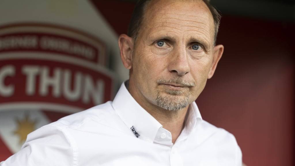 Die Thuner von Trainer Mauro Lustrinelli legen im ersten Spiel nach dem bewerkstelligten Aufstieg einen Kaltstart hin