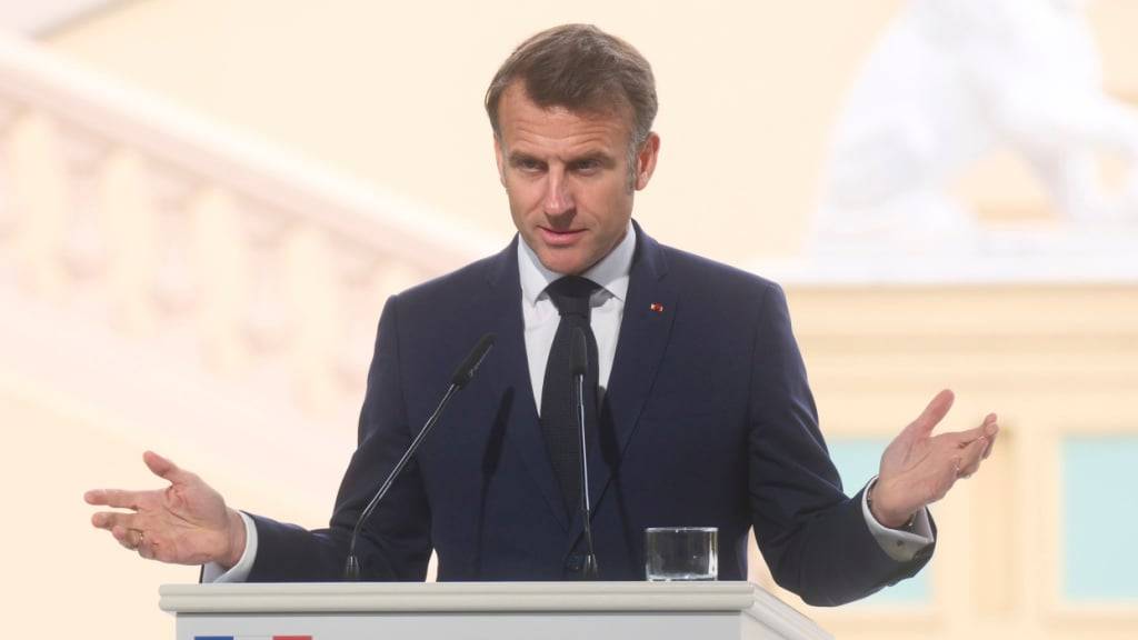 Der französische Präsident Emmanuel Macron. Foto: Vitalii Nosach/AP/dpa