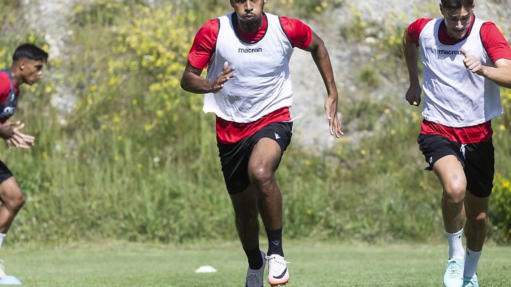 Noé Sow im Training des FC Sion