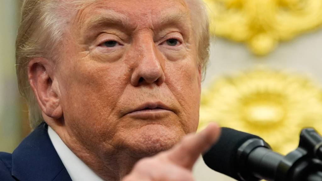 US-Präsident Donald Trump spricht im Oval Office des Weißen Hauses. Foto: Alex Brandon/AP/dpa