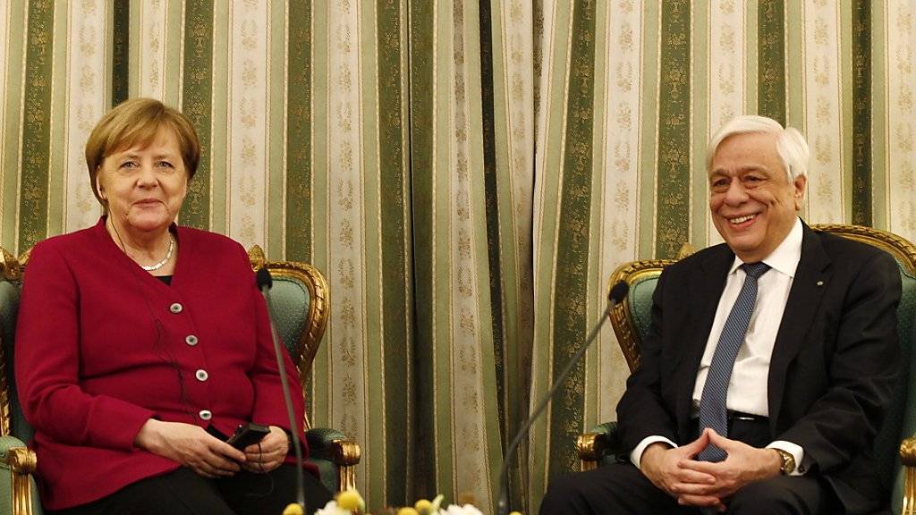 Bundeskanzlerin Angela Merkel ist am Freitag zu Besuch beim griechischen Staatspräsidenten Prokopis Pavlopoulos.