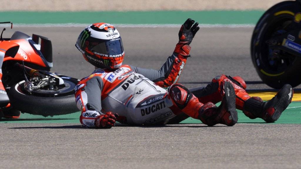 Jorge Lorenzo ist nach seinen zwei Stürzen in Aragon und Thailand nicht fit genug für den Grand Prix von Japan