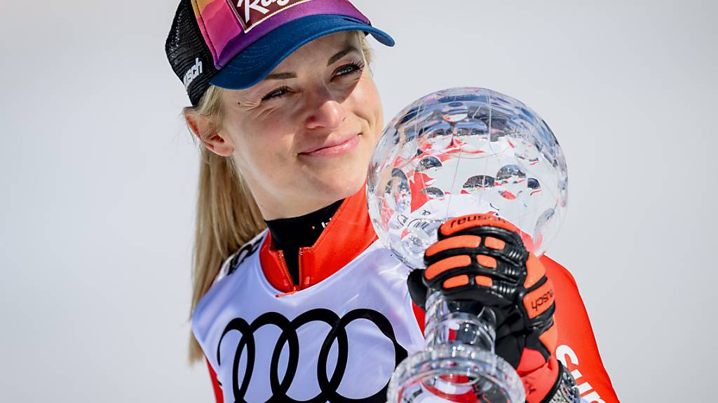 Musste beim Super-G in Saalbach kurz zittern, hatte dann aber Grund zum Feiern: Lara Gut-Behrami sicherte sich nach dem Gesamtweltcup die zweite kleine Kristallkugel der Saison