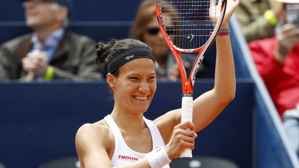 Das Strahlen einer Finaldebütantin: Viktorija «Viki» Golubic trifft im Final des WTA-Turniers in Gstaad auf Kiki Bertens