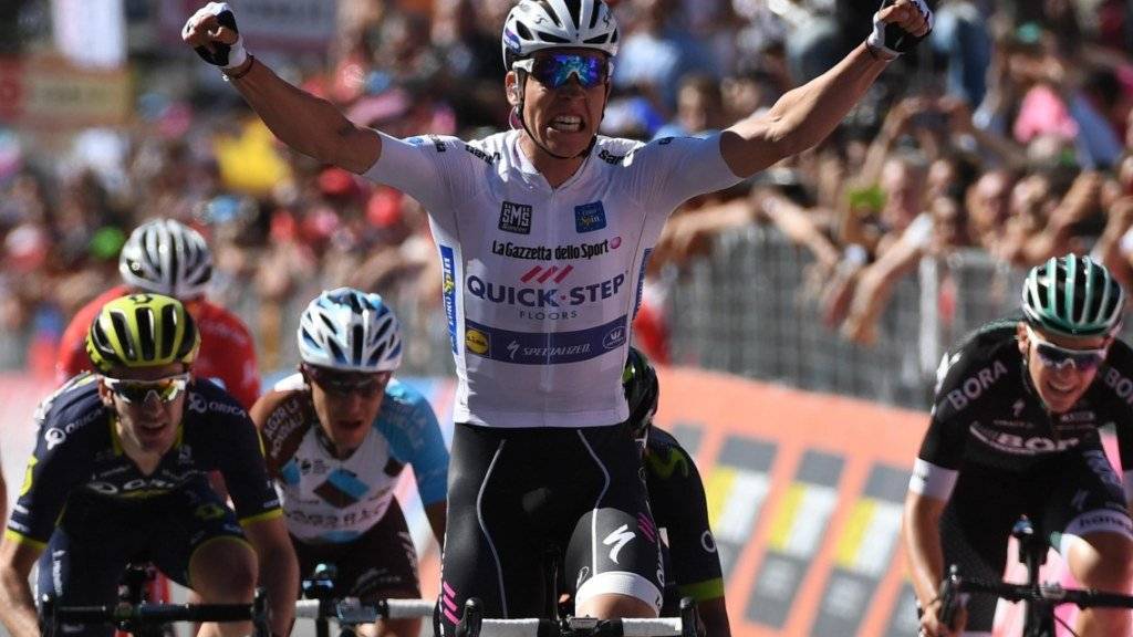 Bob Jungels gewinnt die Giro-Etappe in Bergamo