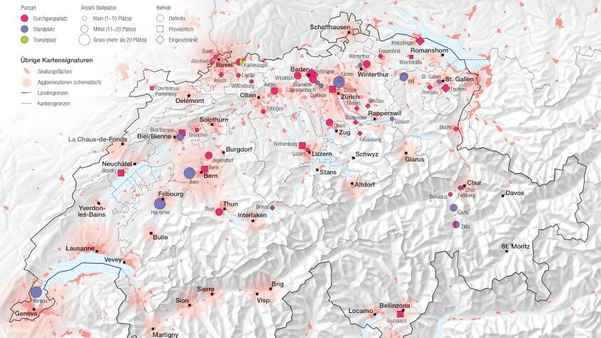 Halteplätze für Fahrende in der Schweiz