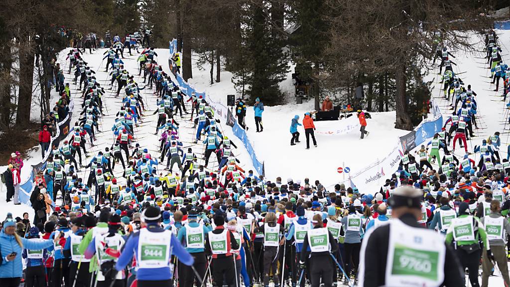 Die Teilnehmer am Engadin Skimarathon erhalten bis zu einem Drittel ihres Startgeldes zurück
