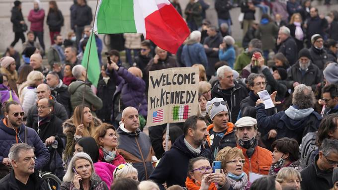 Demonstrationen gegen Corona-Massnahmen in Italien