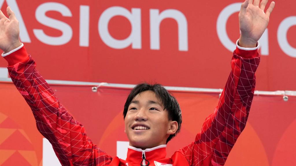 Shin Ohashi jubelt dem Heimpublikum zu