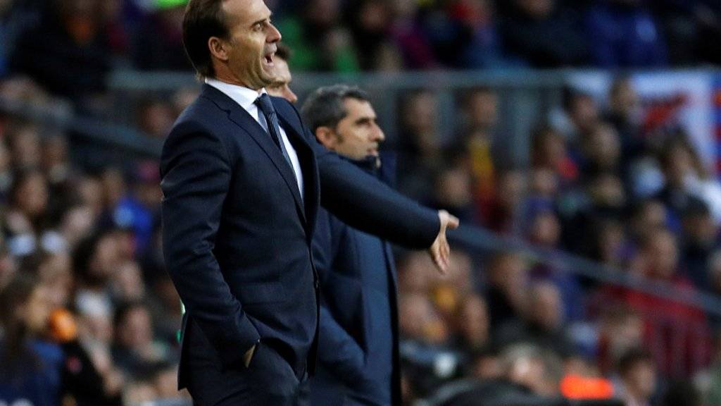 Die Clasico-Niederlage von Real Madrid könnte das letzte Spiel von Coach Julen Lopetegui gewesen sein