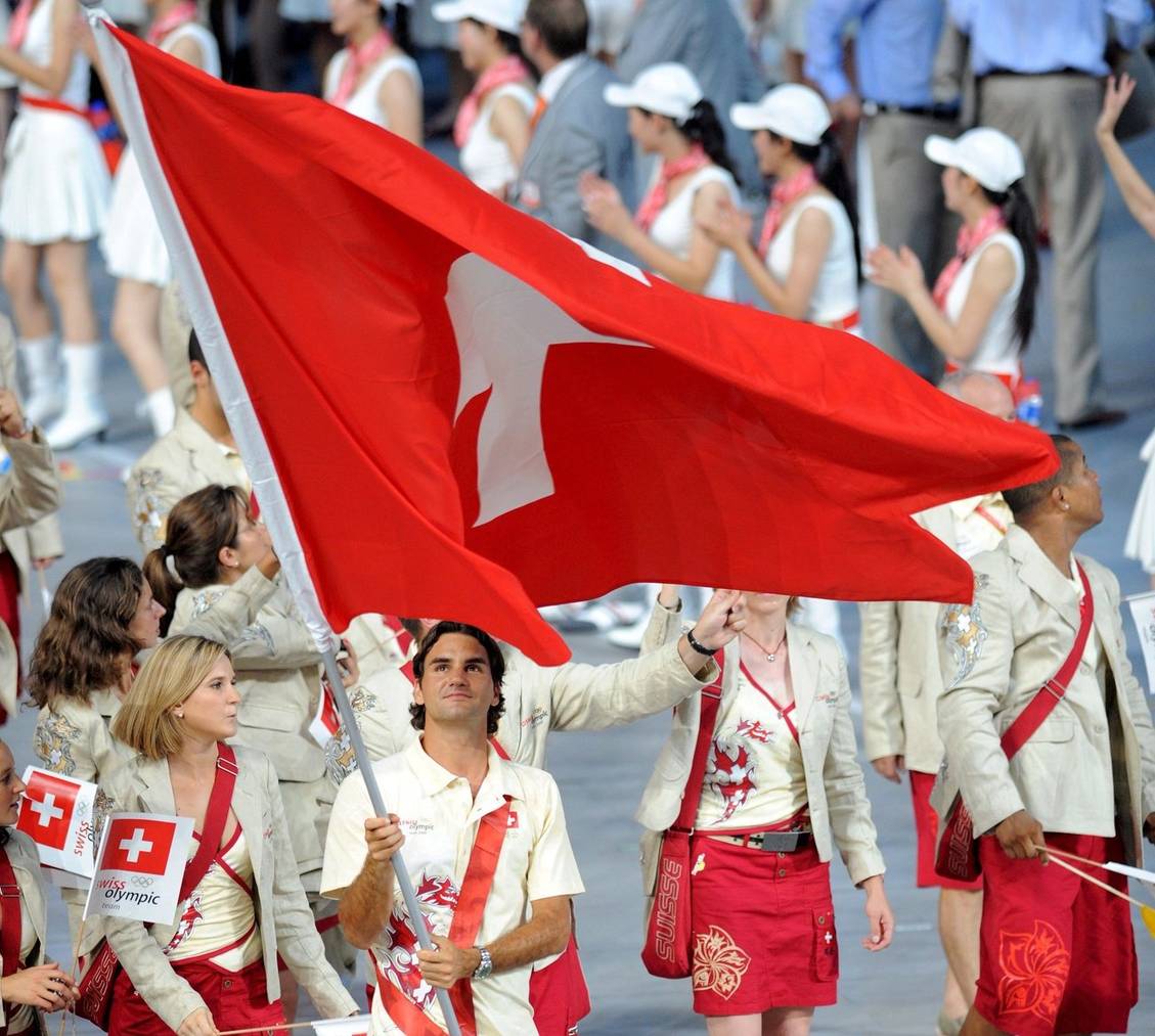 Roger Federer Opening Ceremony Olympic Games Beijing 2008