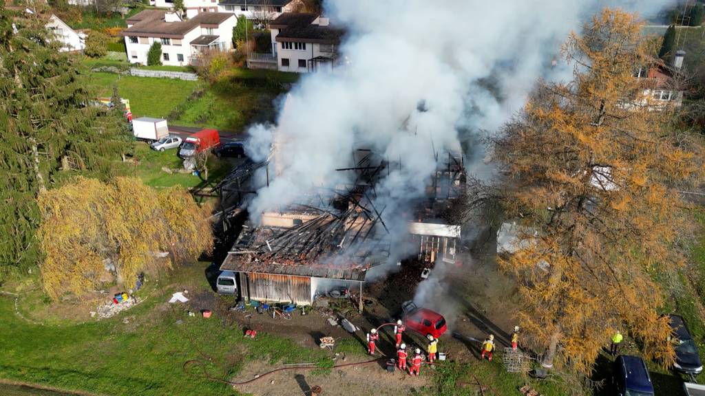 Bauernhaus abgebrannt – Schaden beträgt mehrere 100'000 Franken 