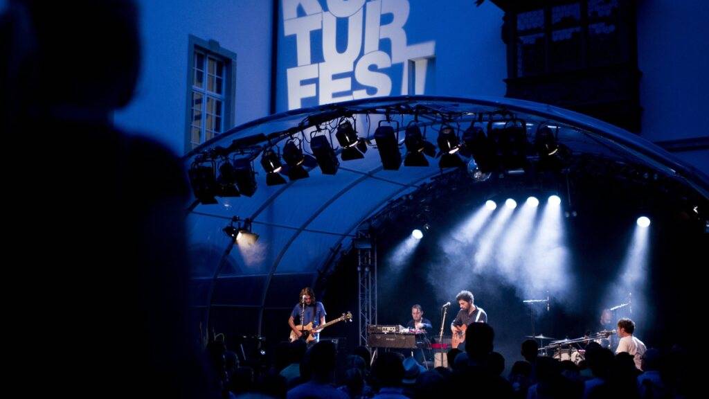 Das St. Galler Kulturfestival gibt es seit 2005. Die Bühne steht jeweils im Innenhof des Kulturmuseums. (Archivbild)