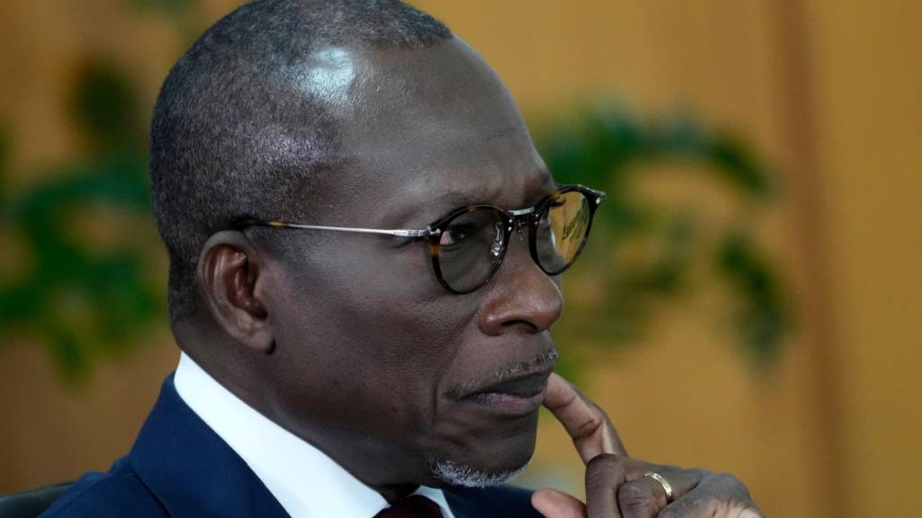 ARCHIV - Benins Präsident Patrice Talon (Archivbild). Foto: Eraldo Peres/AP/dpa