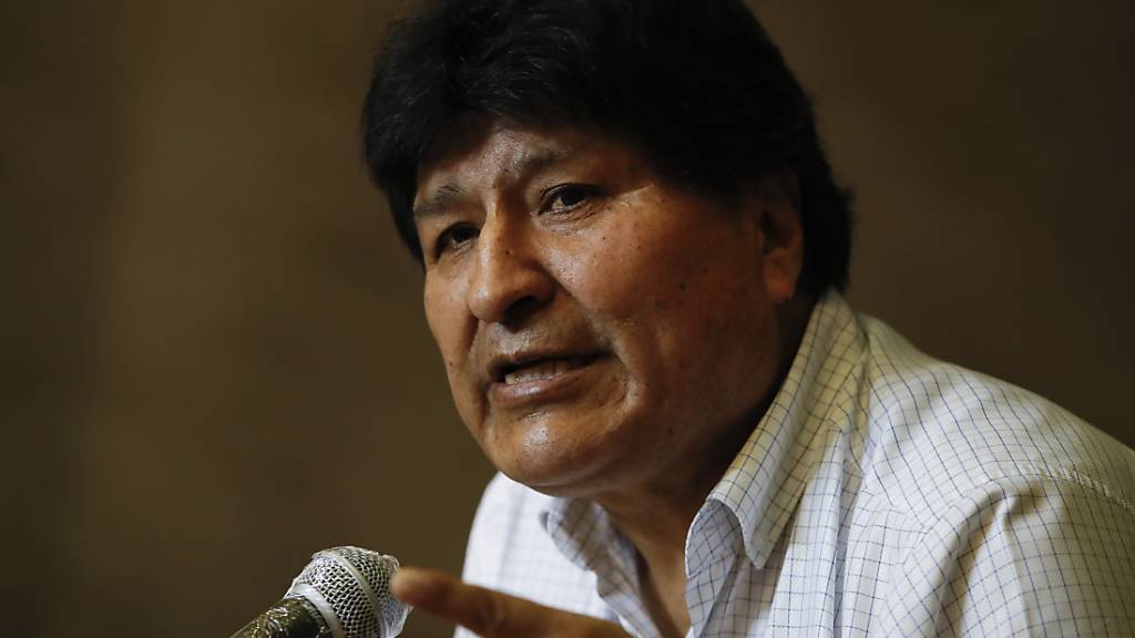 Evo Morales, ehemaliger Präsident von Bolivien, spricht bei einer Pressekonferenz.