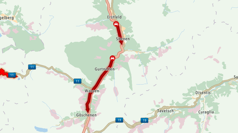 Vor dem Gotthard muss man bis zu zwei Stunden warten.