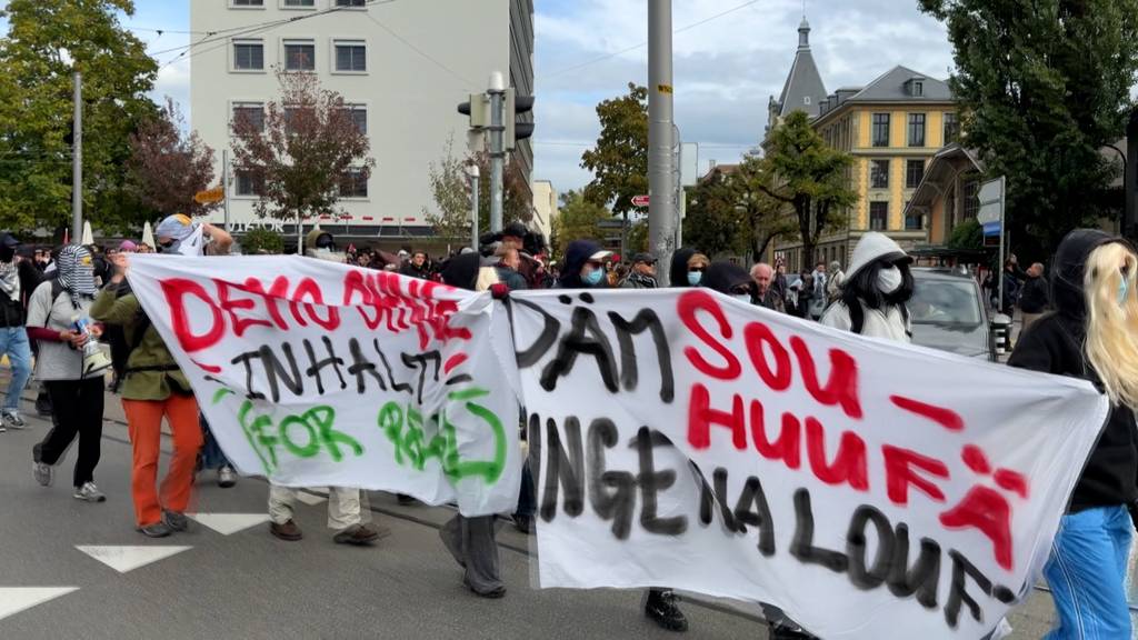 Mehrere Hundert an unbewilligter Anti-Imperialismus-Demo in Bern