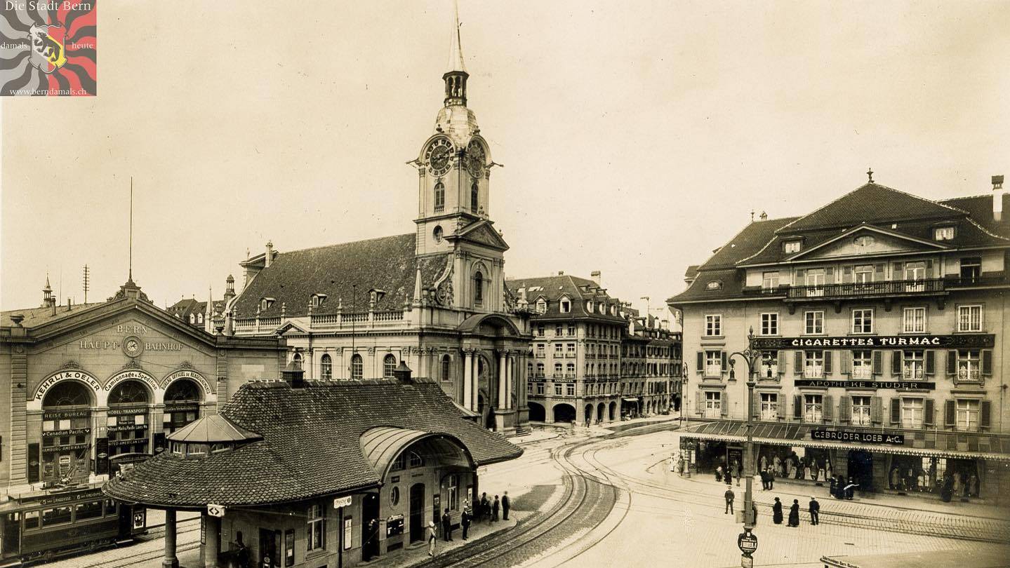 Der Bahnhofplatz, vor 1925
