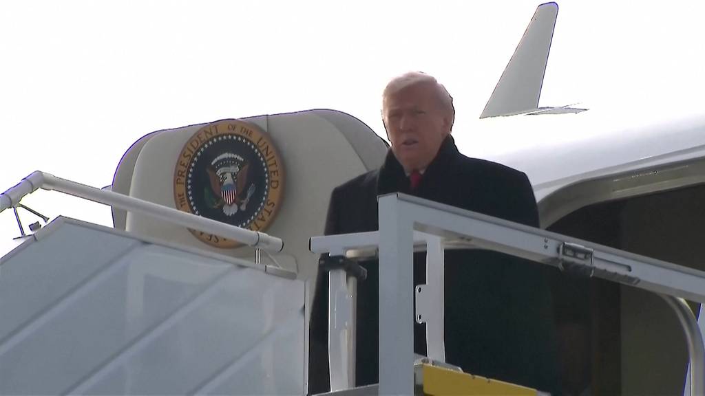 US-Präsident Donald Trump ist in Zürich gelandet