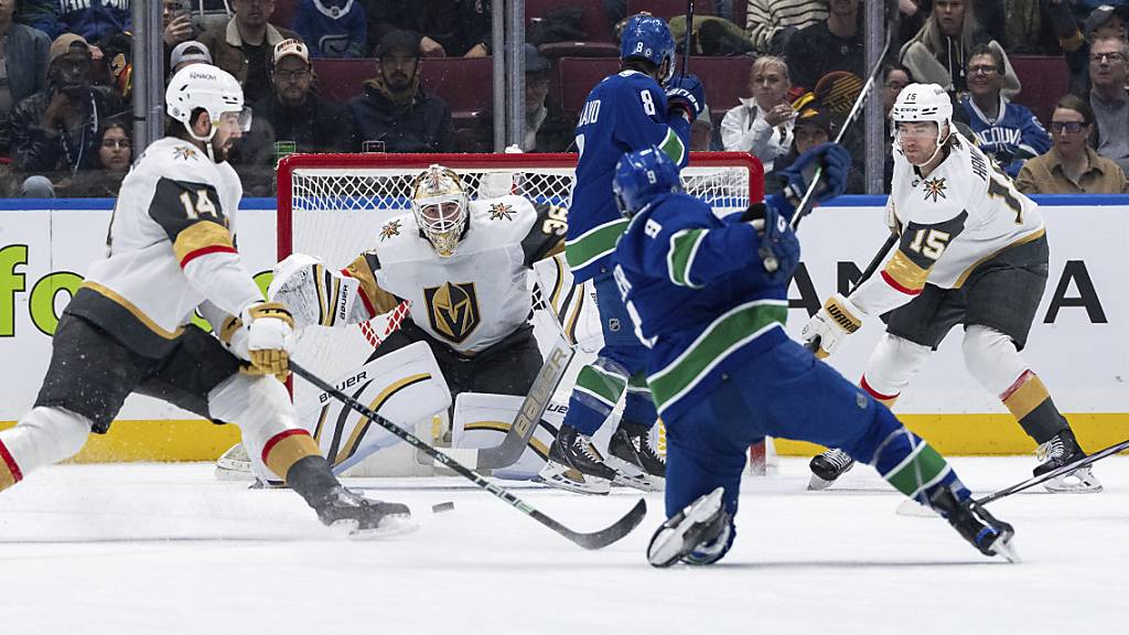 Ein Tor wollte J.T. Miller beim 4:3 über die Vegas Golden Knights nicht gelingen. Mit drei Assist war der Teamkollege von Pius Suter dennoch der überragende Spieler bei den Vancouver Canucks