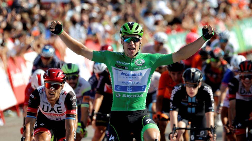 Lässt erneut das ganze Vuelta-Feld hinter sich: Fabio Jakobsen behauptet an seinem 25. Geburtstag das grüne Punktetrikot