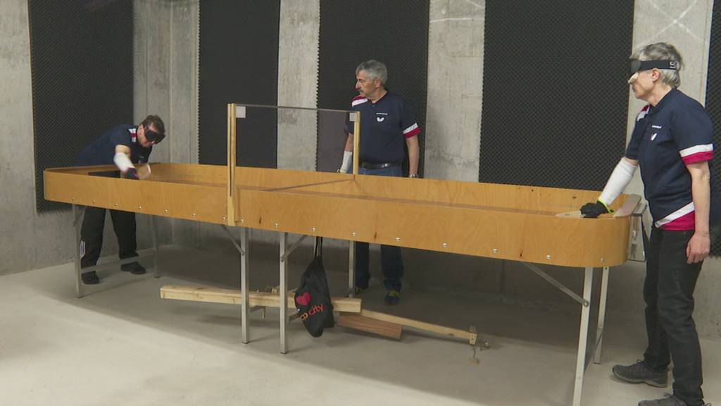 Trainingsbesuch: Blindensport «Showdown» kurz vor nationalem Turnier