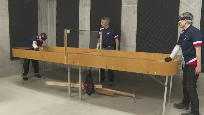 Trainingsbesuch: Blindensport «Showdown» kurz vor nationalem Turnier