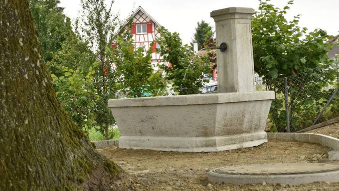 Nach Streit mit Stadt: Brunnen ist zurück