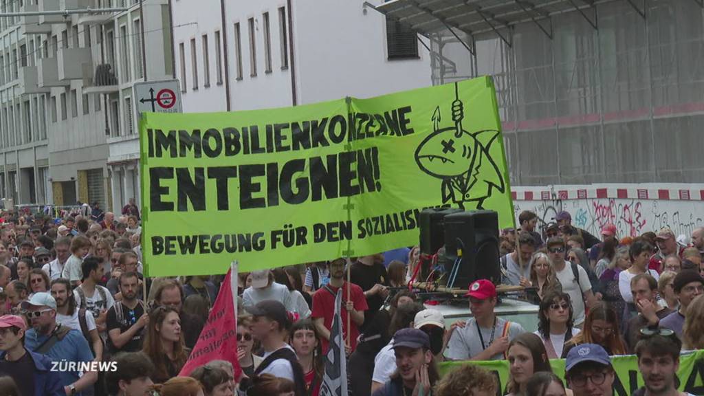 Demo gegen Wohnungsnot: Tausende protestieren in Zürich