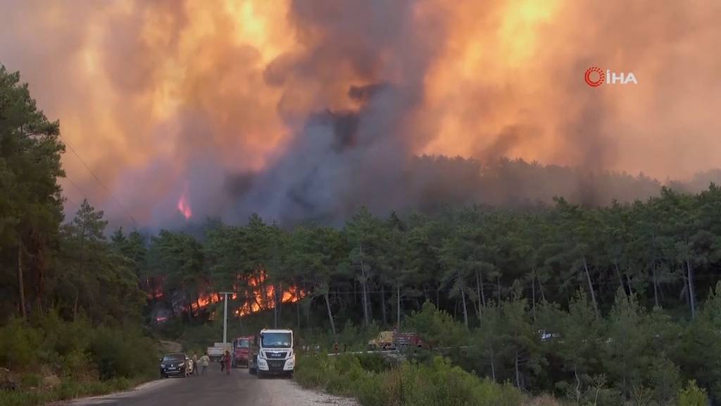 Katastrophen-Alarm am Mittelmeer: Kampf gegen Waldbrände in Griechenland und der Türkei geht weiter