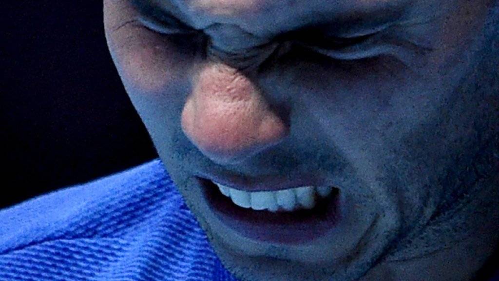 Die Schmerzen waren zu stark: Rafael Nadal muss bei den ATP Finals für die restlichen beiden Gruppenspiele Forfait erklären