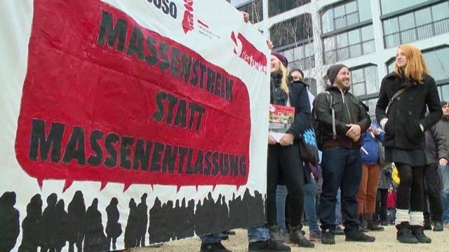 Demo gegen Alstom-Stellenabbau