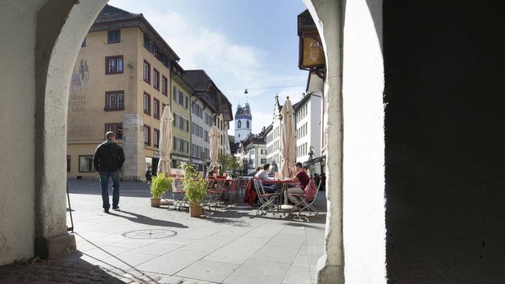 Die Altstadt von Aarau, Hauptort des Kantons Aargau (Archiv)