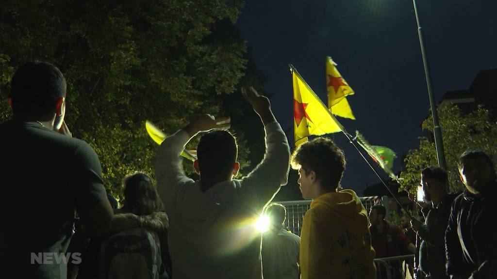 Ausschreitungen bei Kurden-Demonstration in Bern