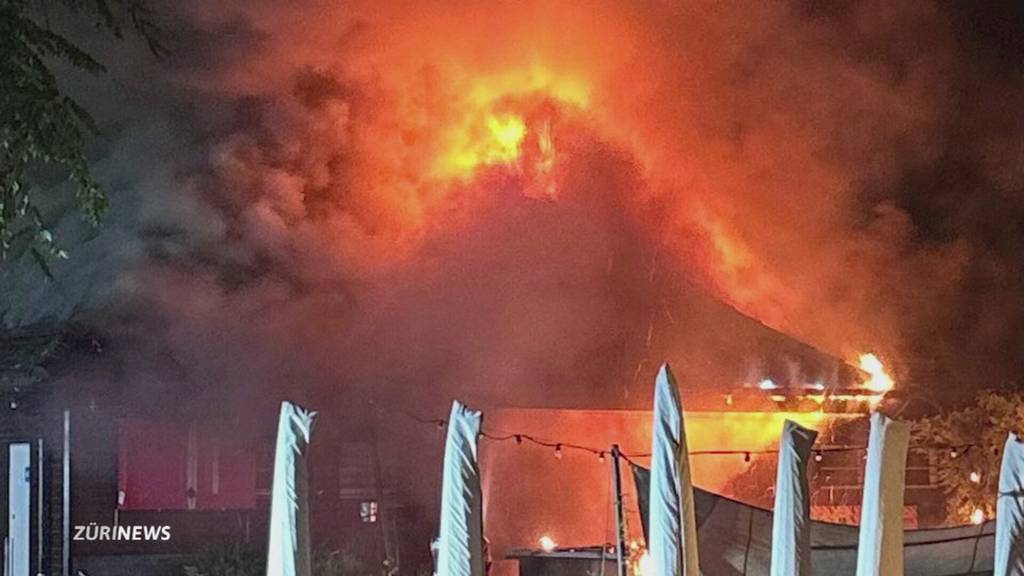 Feuer zerstört den Kiosk auf der Zürcher Josefwiese